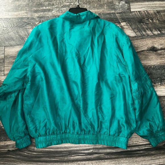 80’s Woman Vintage 100%Silk Lightweight Jacket Laura Katherine Gold Accent Large - Picture 4 of 4